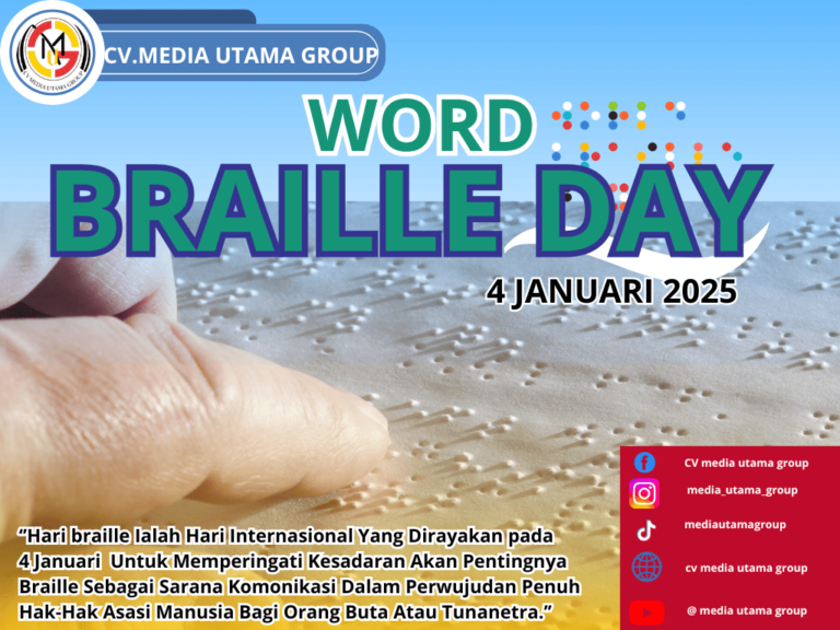 CV Media Utama Group Ajak Masyarakat Peduli Akses Braille pada Hari Braille Sedunia