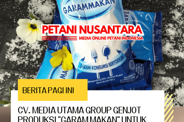 CV. Media Utama Group Genjot Produksi “GARAM MAKAN” untuk Pasar Nasional