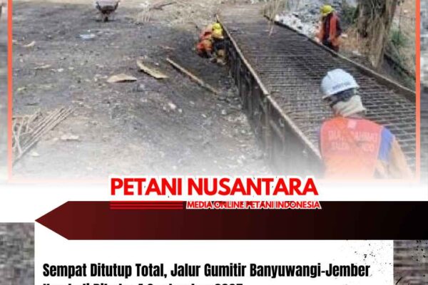 Sempat Ditutup Total, Jalur Gumitir Banyuwangi–Jember Kembali Dibuka 4 September 2025