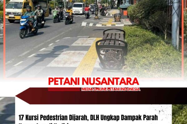 17 Kursi Pedestrian Dijarah, DLH Ungkap Dampak Parah Kerusuhan di Kediri